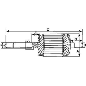 Puente de diodos, alternador para Toyota Land Cruiser 80 J8