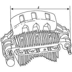  Puente de diodos, alternador Hyundai Sonata 2