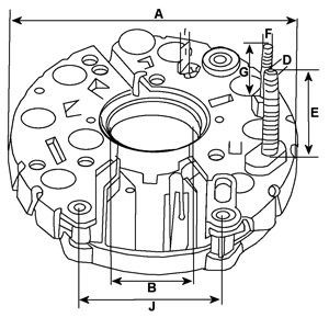 Alternador Diodo Puente Rectificador Mercedes Benz Truck TRUCK ACTROS  ()