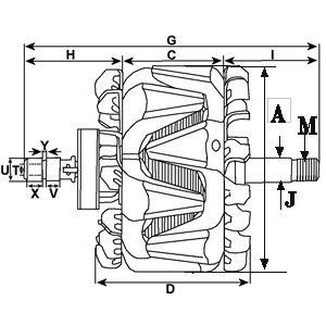 Rotor del alternador Mercedes S 