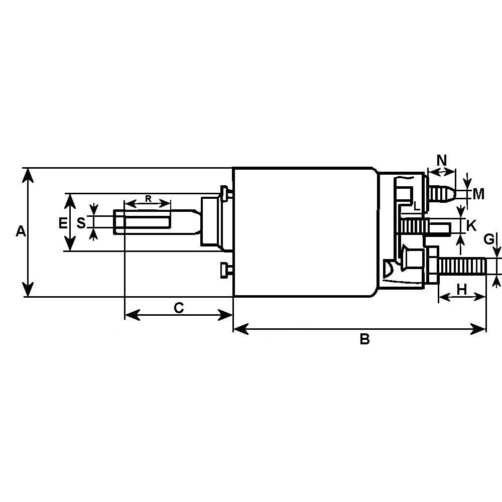 Solenoide arranque para Mitsubishi Grandis  NAW