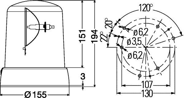 Comprar 2RL008061111 HELLA Baliza destellante