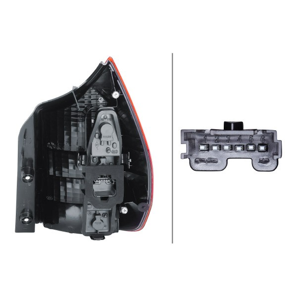 Piloto trasero izquierdo 2SK008659091 HELLA