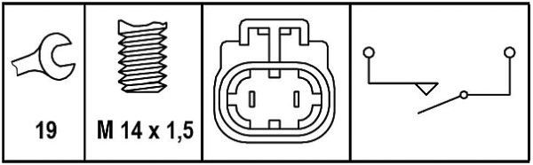Interruptor piloto de marcha atrás Nissan Almera I hatchback (N15) (1995 - 2000) precio, desde 17,51 EUR