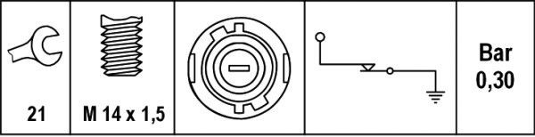 Sensor de aceite Renault Megane I