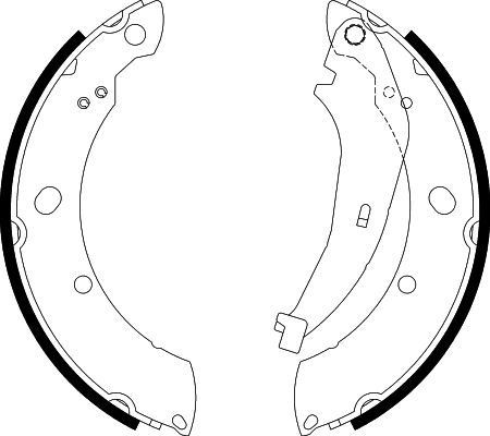 Zapatas de freno traseras Chrysler 5140710A