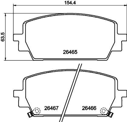 Pastillas freno delanteras KIA Sorento IV SUV (MQ4, MQ4A) (2020 - 2026) precio, desde 42,16 EUR