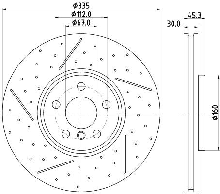 8DD355133091 HELLA Discos