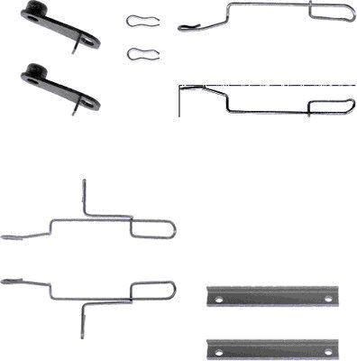 Comprar Juego de resortes de sujeción de pastillas de freno delanteras Peugeot 306  7A