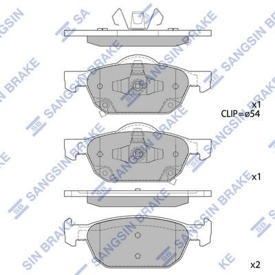  Pastillas de freno Honda Accord 8