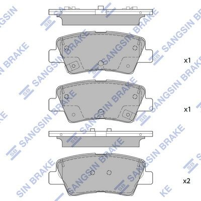 Comprar 58302J9A80 Hyundai/Kia Pastillas de freno traseras