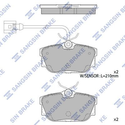 Pastillas freno traseras para Volkswagen Transporter T3 24, 25, 251