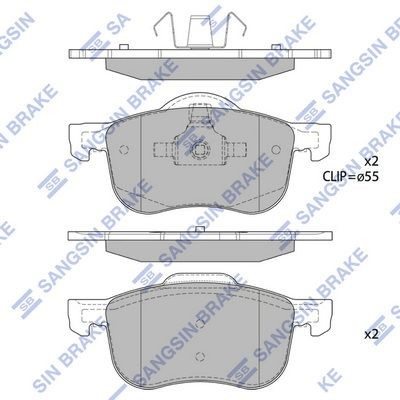  Pastillas de freno Volvo S80 1