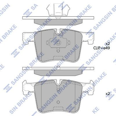 Pastillas delanteras para BMW X3  F25