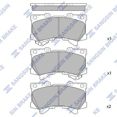 Pastillas delanteras para Toyota Land Cruiser  J300