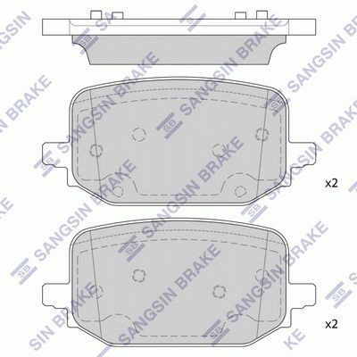 Pastillas freno traseras para Ford Explorer  U5