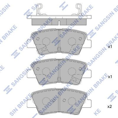 Pastillas de freno traseras RMPK37 Mando