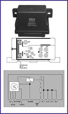 Comprar Relé de los calentadores Mercedes 100  631