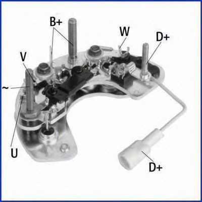 Puente de diodos, alternador para Ford Escort VI GAL