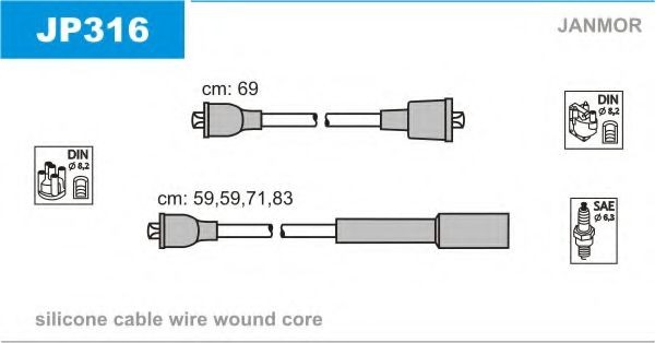 Cables de bujías B169 Bosch