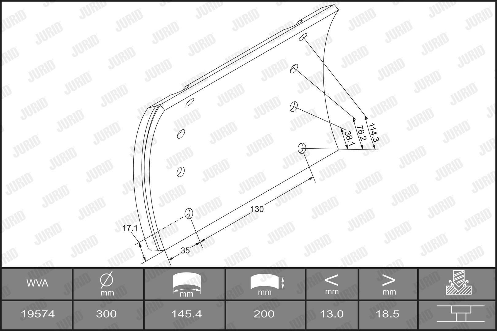 Forro de freno trasero (camión) Gigant 709317084 precio, desde 41,56 EUR