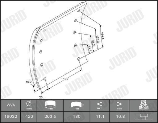 Zapatas de freno traseras Renault Trucks MAGNUM I