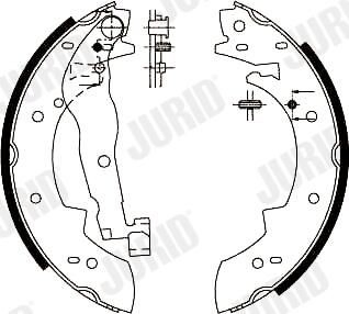 Zapatas de freno de tambor traseras Jurid/Bendix 362248J precio, desde 22,60 EUR