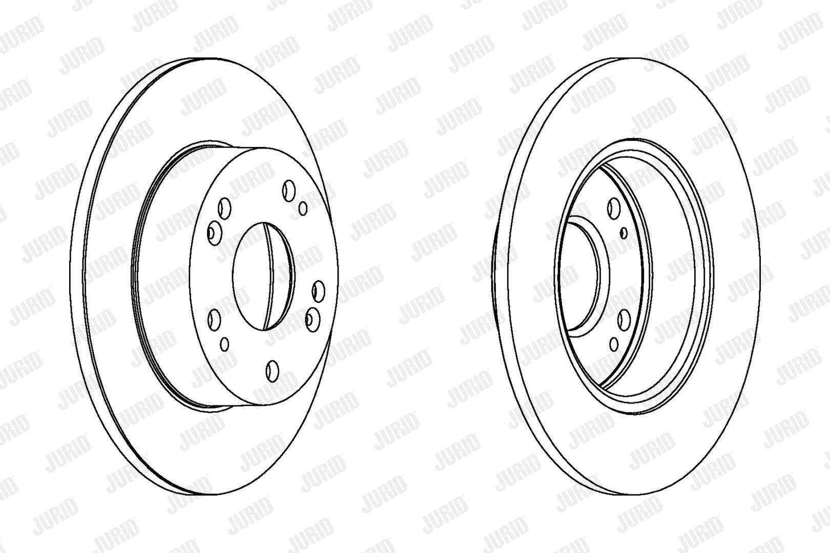 562542JC Jurid/Bendix Freno de disco trasero
