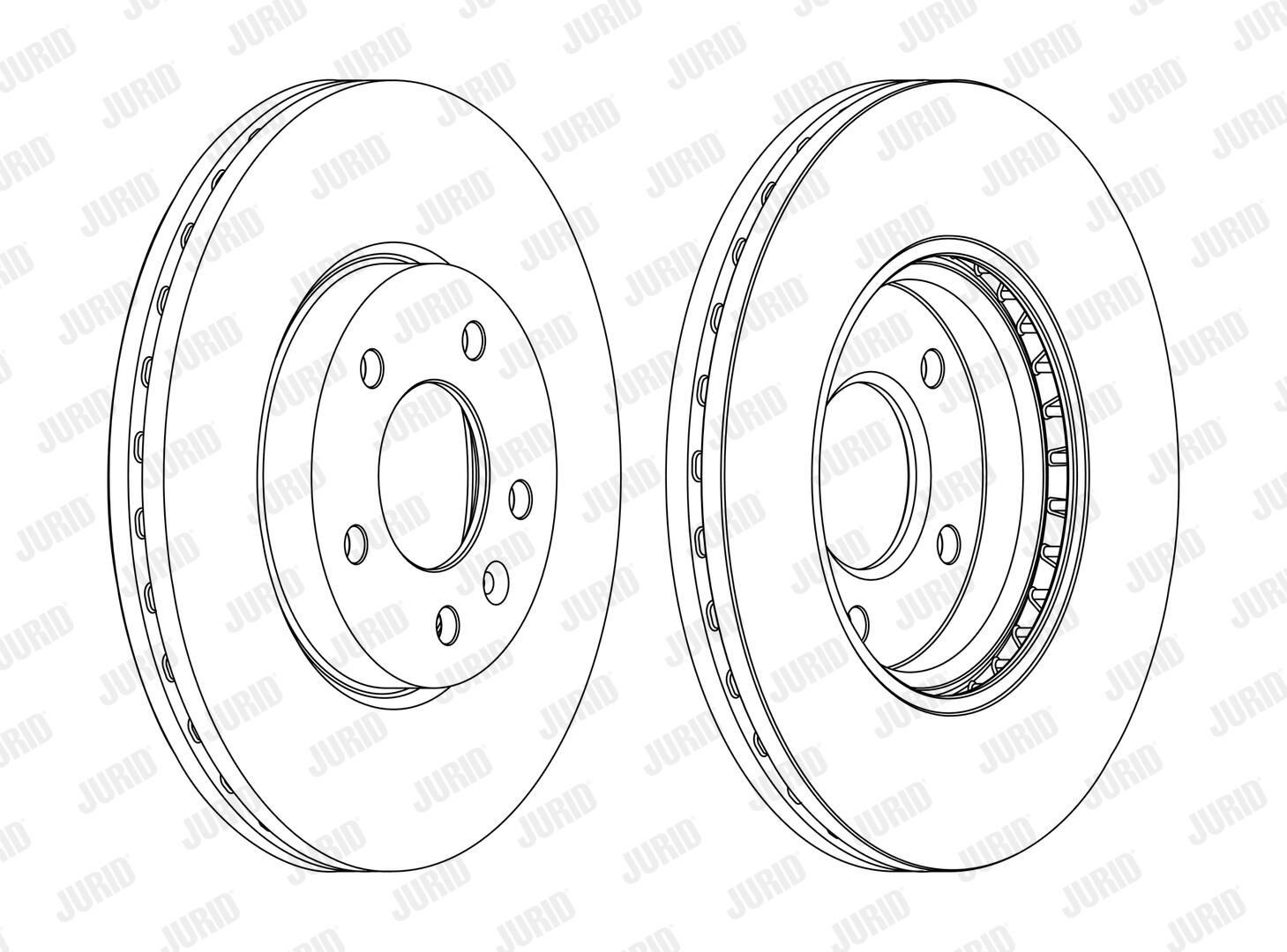 Disco de freno delantero para Ford Fiesta VI (CB1)