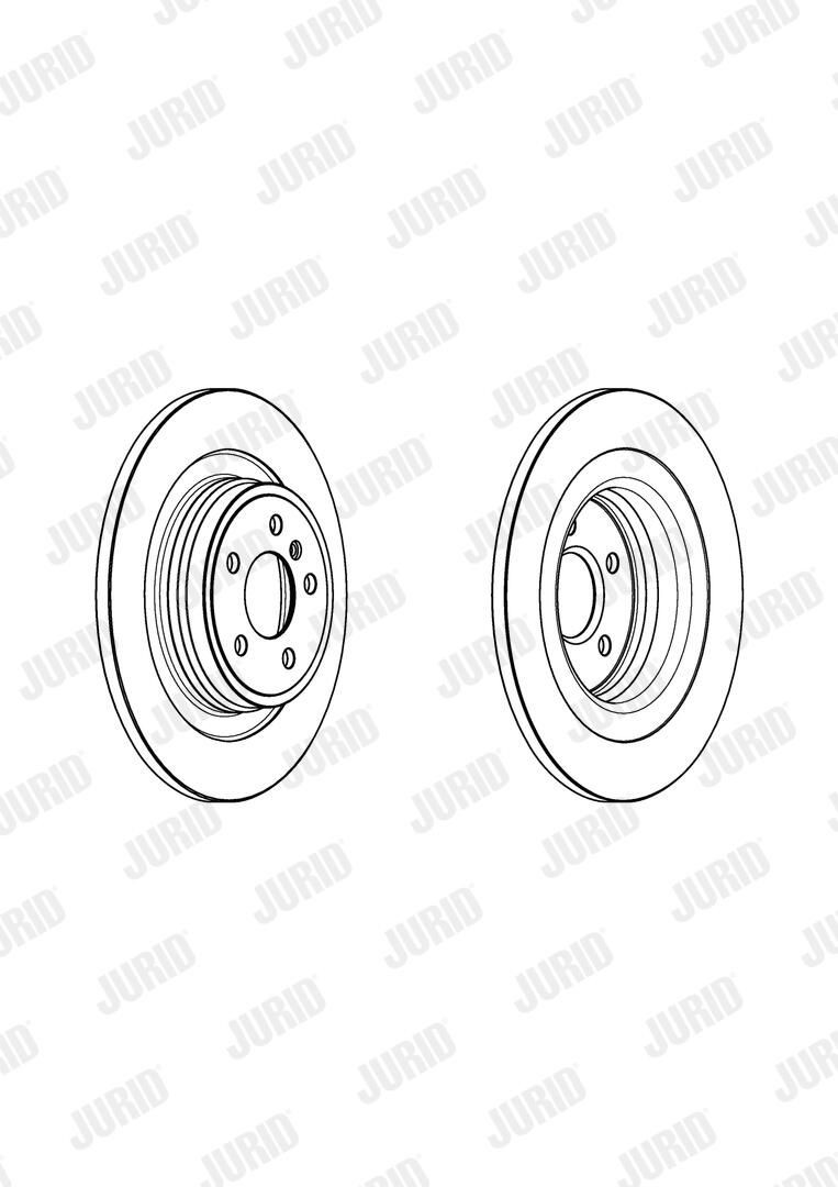 562955JC Jurid/Bendix Freno de disco trasero