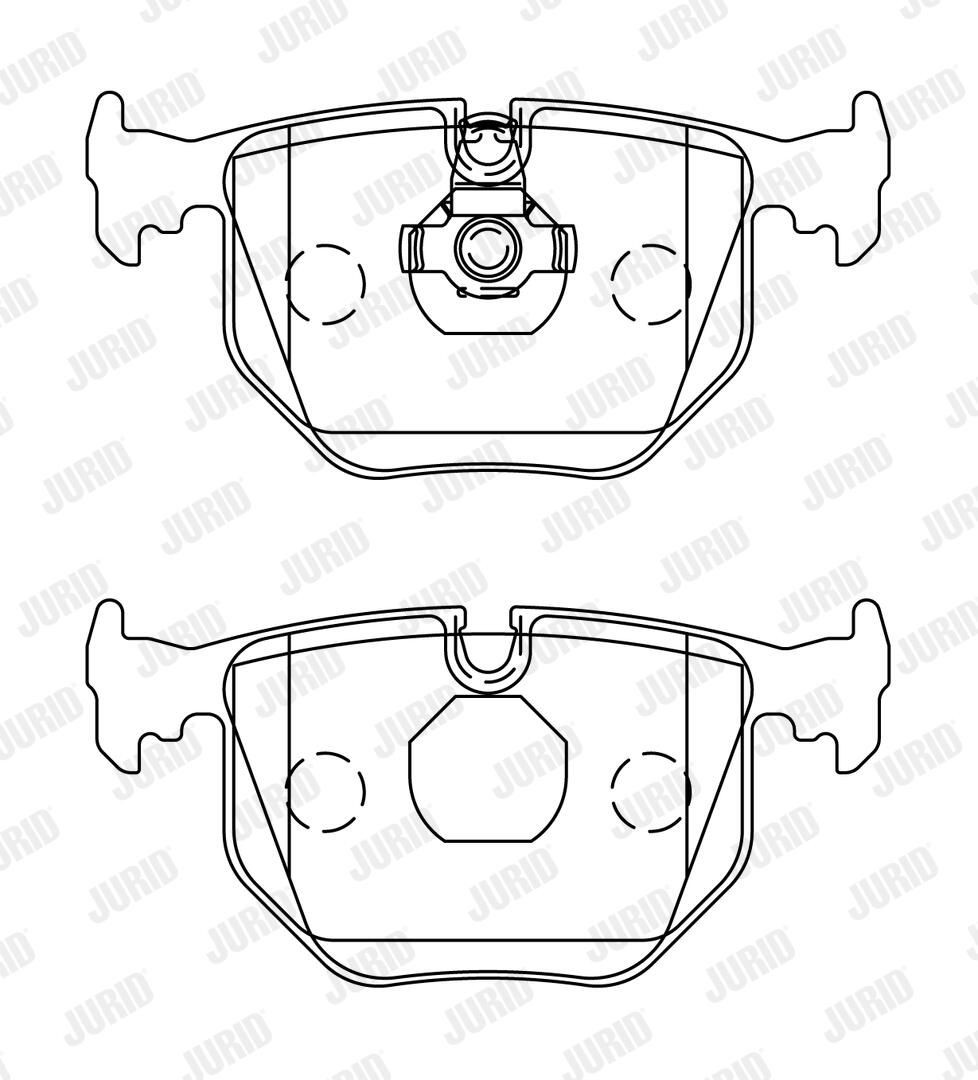 571918J Jurid/Bendix Pastillas freno traseras