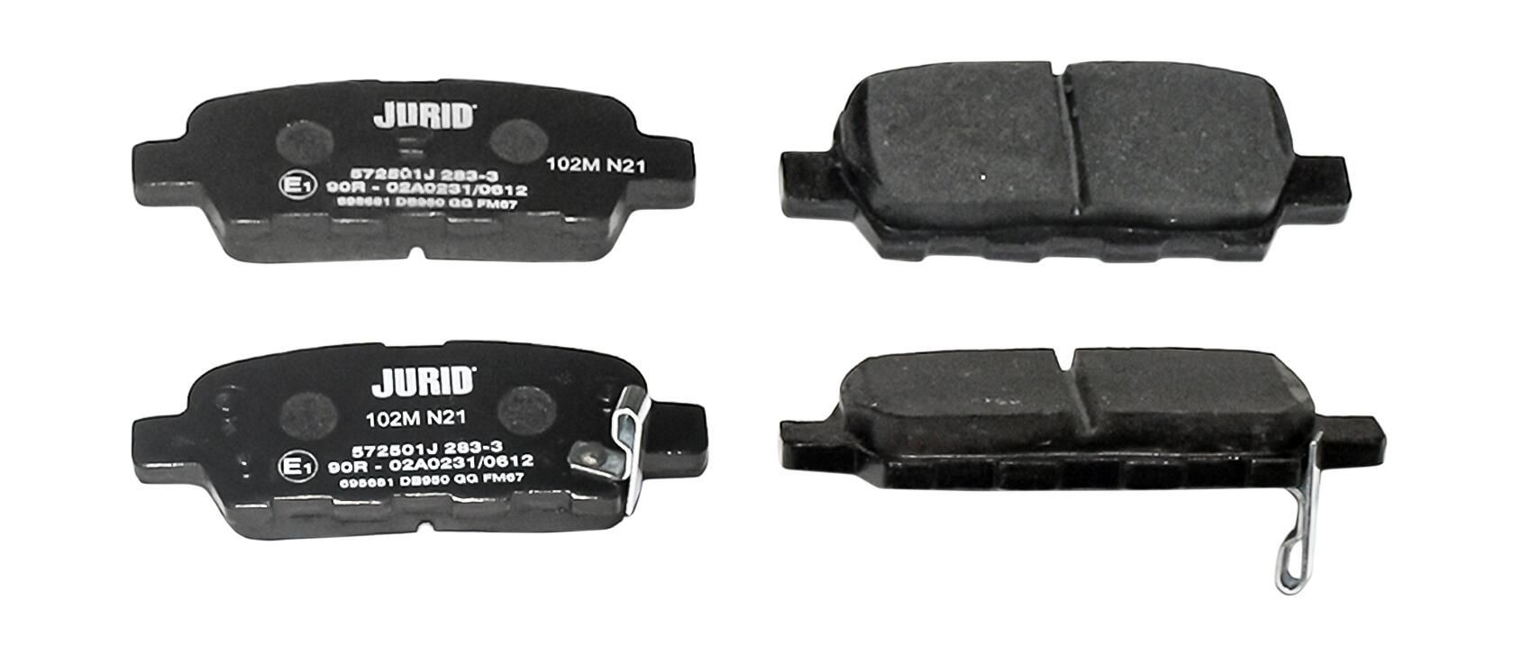 572501J Jurid/Bendix Pastillas freno traseras