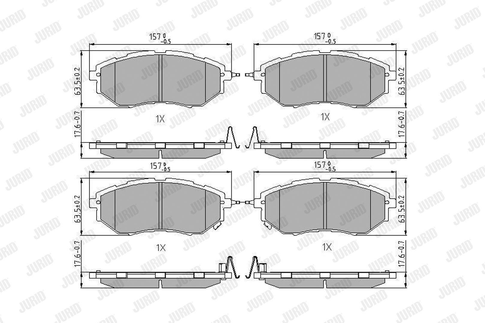 Pastillas freno delanteras Jurid/Bendix 572638J precio, desde 36,71 EUR