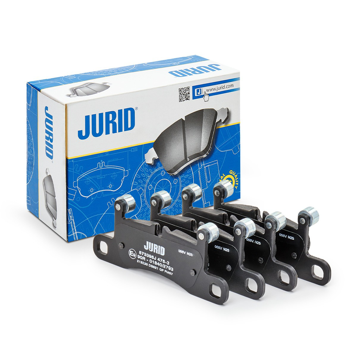 573395J Jurid/Bendix Pastillas freno traseras