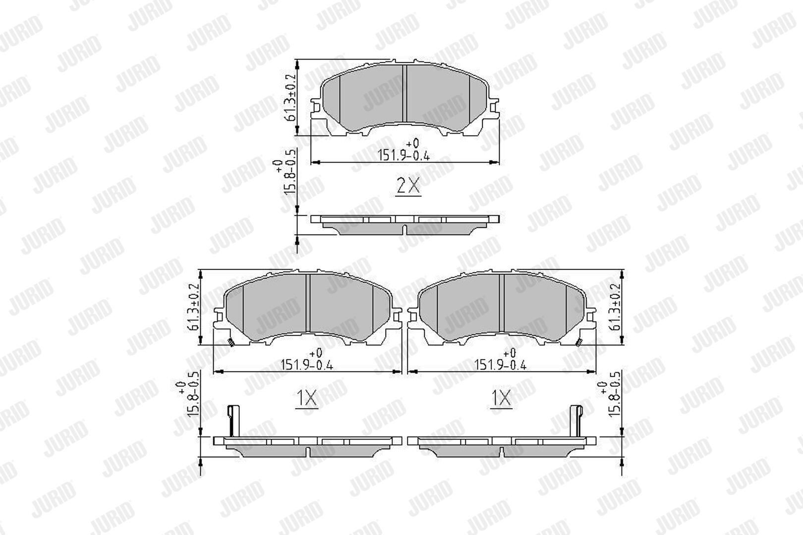 Pastillas freno delanteras Jurid/Bendix 573789J precio, desde 27,94 EUR