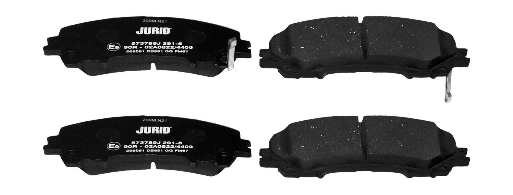 573789J Jurid/Bendix Pastillas delanteras