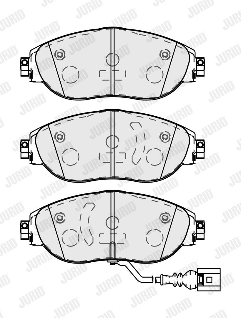 573838J Jurid/Bendix Pastillas delanteras
