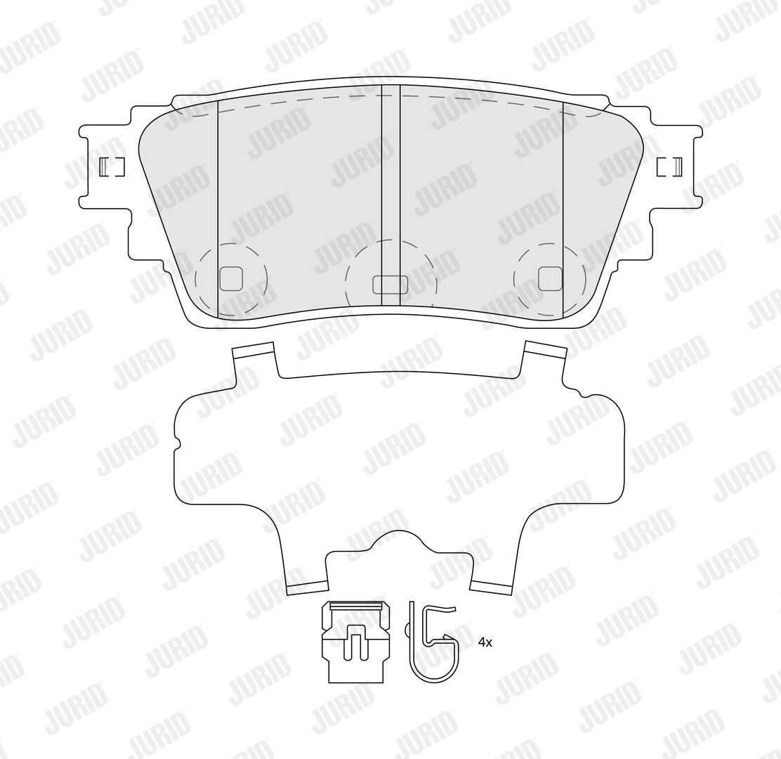 Comprar 574268J Jurid/Bendix Pastillas de freno traseras