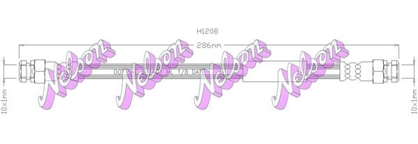 Tubo de frenos delantero para Mitsubishi L 300  P0W, P1W, P2W