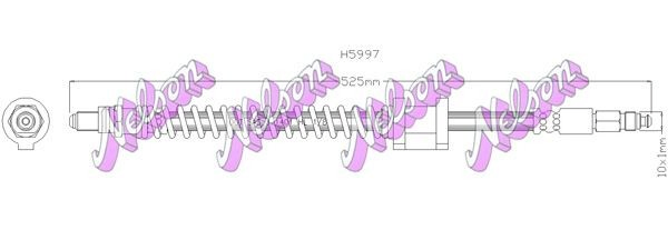 Tubo de frenos delantero para Ford Ka  RBT