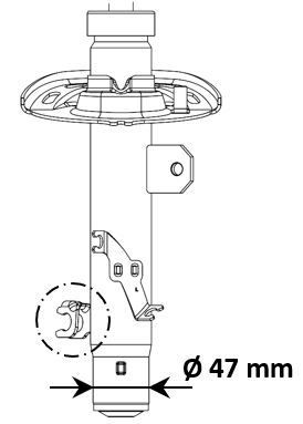 Amortiguador delantero derecho Kayaba 3338002 precio, desde 63,16 EUR