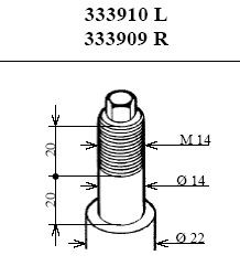 333910 Kayaba Amortiguador frontal izquierdo