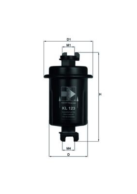 Filtro combustible Mahle Original KL123 precio, desde 8,92 EUR