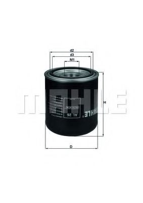 Comprar AL26 Mahle Original Filtro del desecador de aire (separador de agua y aceite) (camión)