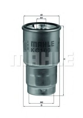 Filtro combustible Mahle Original KC100D precio, desde 16,03 EUR