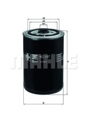 Filtro combustible Mahle Original KC197 precio, desde 9,77 EUR