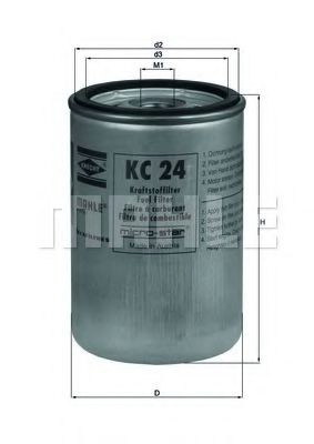 Filtro de combustible KC24 Mahle Original