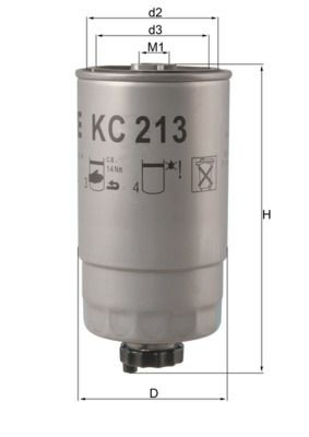 KL12OF Mahle Original Filtro de gasolina