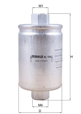 Filtro combustible Mahle Original KL158 precio, desde 8,08 EUR