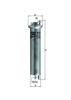 KL96 Mahle Original Filtro de gasolina